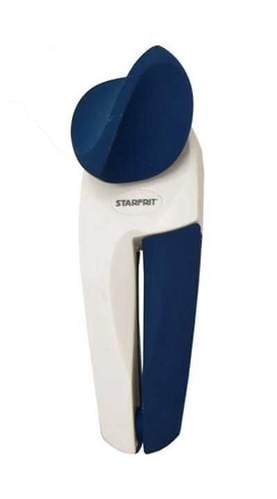 Starfrit MightiCan Can Opener, Safe, Holds Lid and Leaves No Sharp Edges on Lid, 3 Year Warranty, Comfort Grip, Heavy Duty Non-Slip Knob