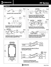 Compte à rebours Intermatic à ressort, 125-277 VAC, 50/60 Hz, SPST, 30 minutes maximum, sans maintien