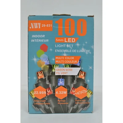 100 Lt 5Mm Led Indoor Light Set (Multi Bulbs) - Set of 2
