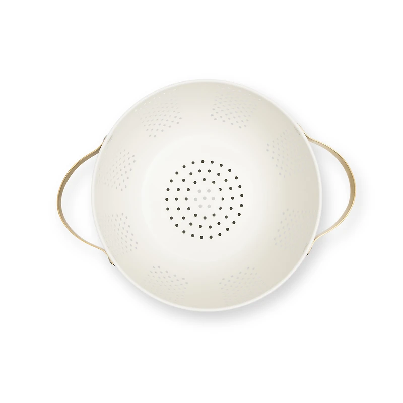Thyme & Table Cream and Gold Colander