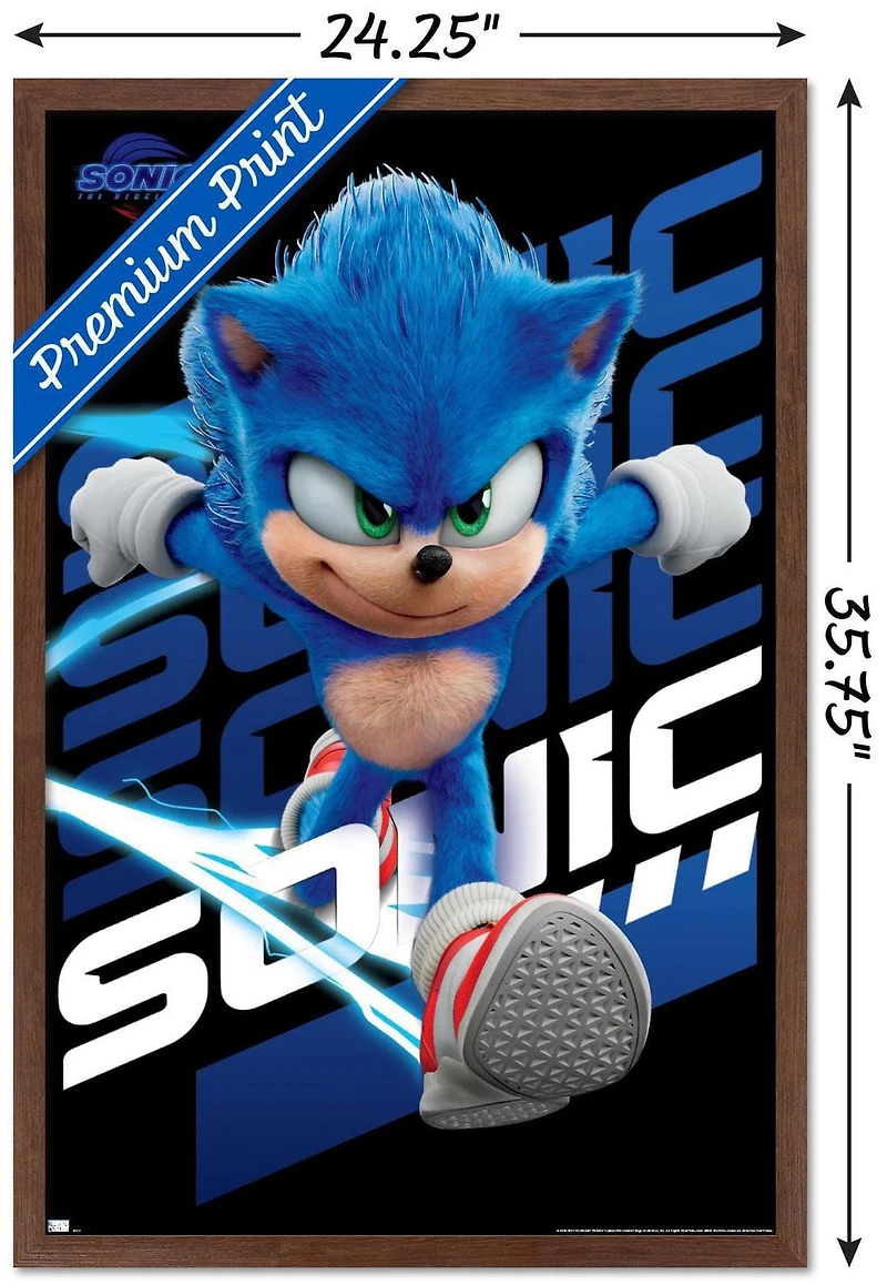 Sonic The Hedgehog 3 - Sonic Wall Poster