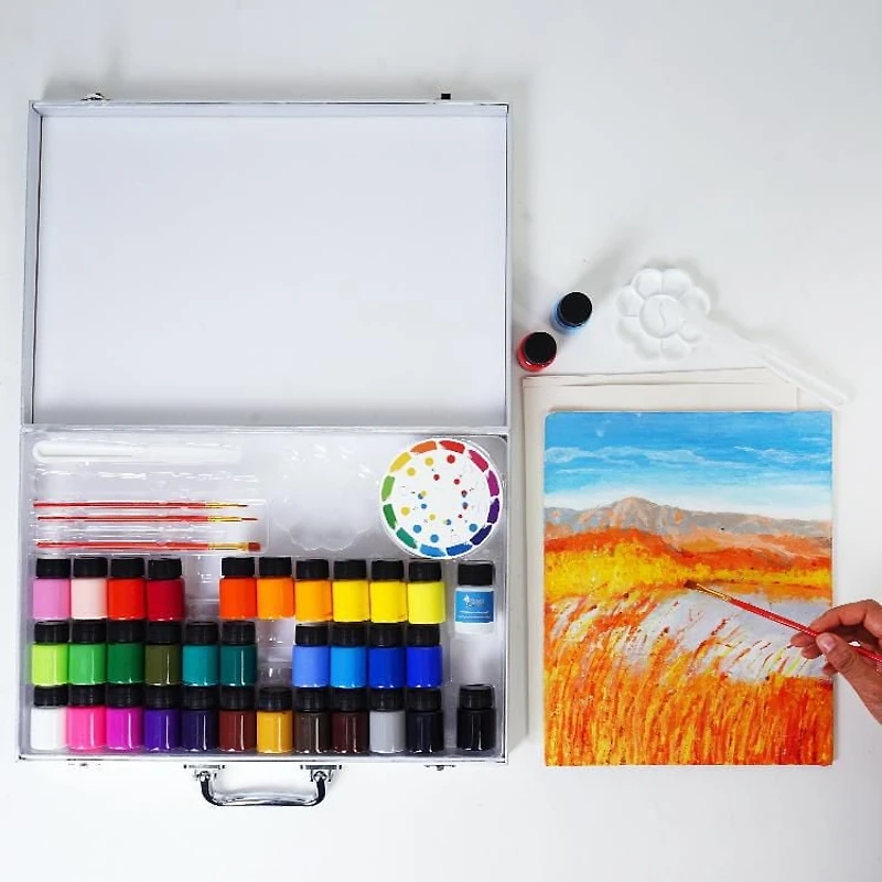 Ensemble de 48 pièces de peinture acrylique