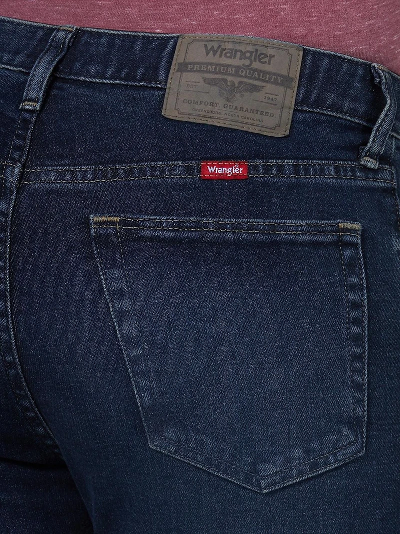 Wrangler Men's Performance Straight Fit Jean, Straight fit, Stretch denim