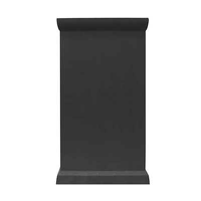 Tierra Verde Grand pot colonne lisse Allegro à réserve d'eau 15" L x 26" H en matériaux recyclés - Noir, Intérieur/Extérieur
