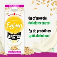 Enjoy! Boisson Avoine originale d’origine végétale non sucrée 1.75L
