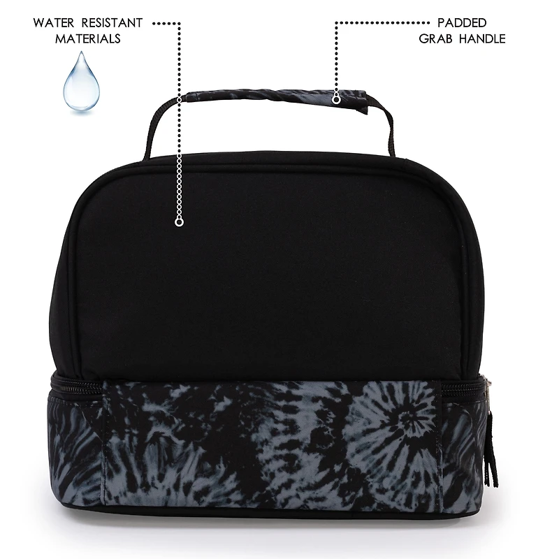 Jetstream Insulated Double Compartment Kids' Lunch Box, Insulated Lunch Bag for School