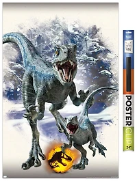 Jurassic World: Dominion - Blue and Beta Focal Wall Poster, 14.725" x 22.375" Framed