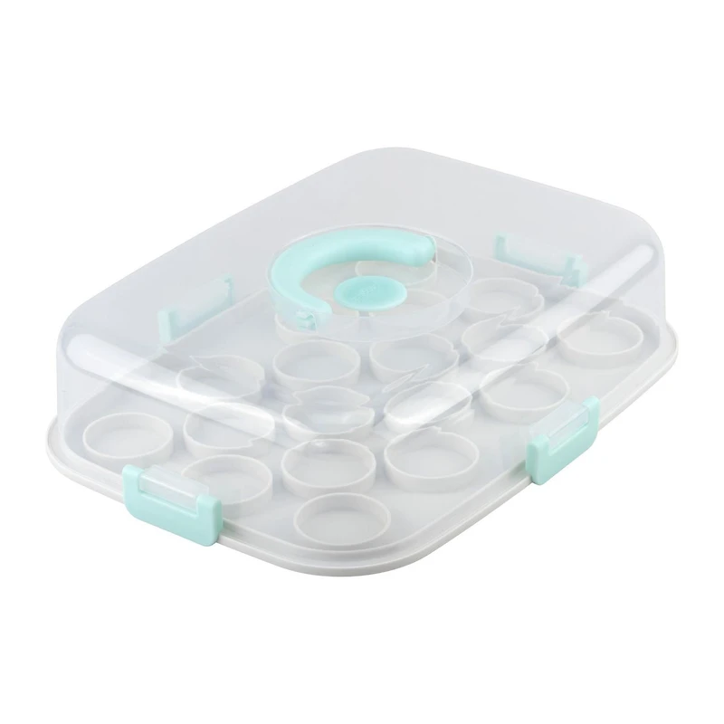 Porte-gâteau et petits gâteaux avec couvercle verrouillable transparent GoodCook Les essentiels de 9 x 13 po (moulé pour tenir les petits gâteaux en toute sécurité). PORTE-GÂTEAU OU PETITS GÂTEAUX GC 18 PG