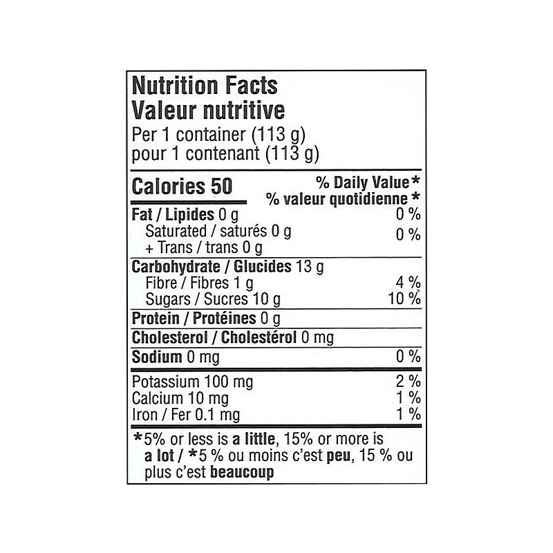 Great Value Unsweetened Apple Snack, 6 x 113 g