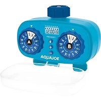 Aqua Joe AJ-ET2Z 2-Zone Electronic Water Timer, Customizable Programs, 2 Connections