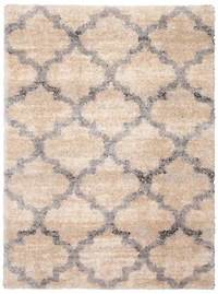 ECARPET Trellis Frieze Area Rug Fluffy Carpet for Bedroom, Ultra Soft & Plush Annica Collection