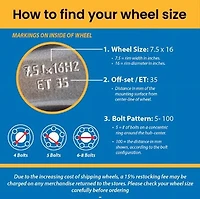 16 X in. Steel Wheel Rims with 5-114.3 mm hub-centric bolt pattern