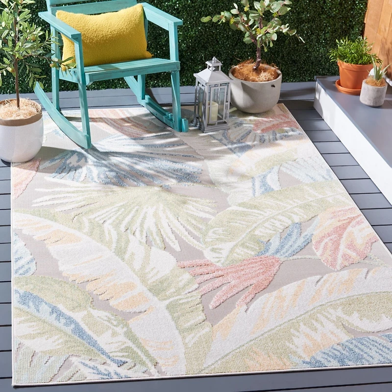 SAFAVIEH Sarasota Olivia Floral Indoor/Outdoor Area Rug