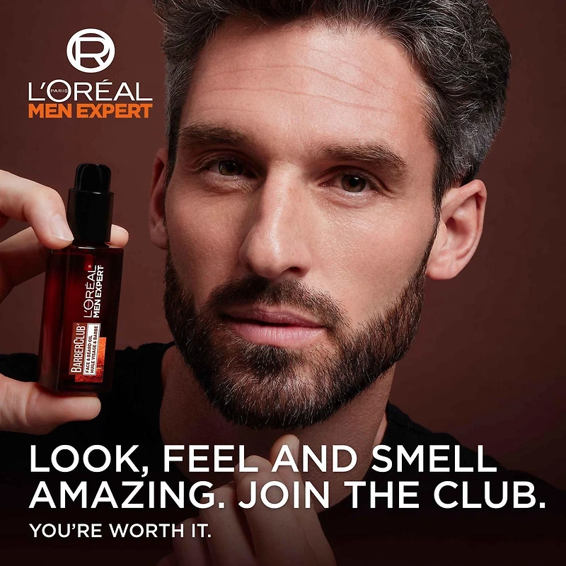 L'Oreal Paris Men Expert Barber Club Nourishing Beard Oil, 30ml, Non-Greasy Formula
