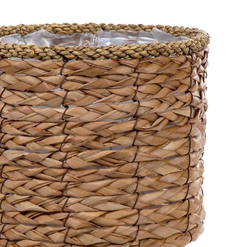 Truu Design Decorative Cattail Planter Set with Wooden Legs