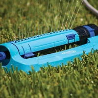 Aqua Joe Turbo Oscillating Lawn Sprinkler with 3-Way Oscillation