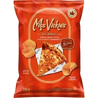 Miss Vickie's croustilles assaisonnées cuites à la marmite Pizza sauce Romanoff 190 g.