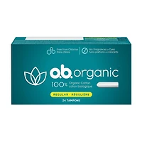 Tampons biologiques à absorptivité régulière sans applicateur