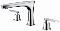 American Imaginations AI-32871 30 pouces W 18,5 pouces Dessus en céramique D en couleur blanche pour 3H8-in. Robinet