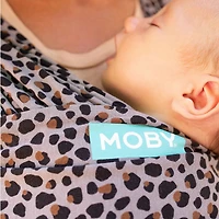 Porte-bébé Moby Wrap | Classique - Coton | Porte-bébé pour nouveau-nés et nourrissons | # 1 Baby Wrap | Aller à Baby Gift | Assure la sécurité et la sécurité de bébé |  Léopard