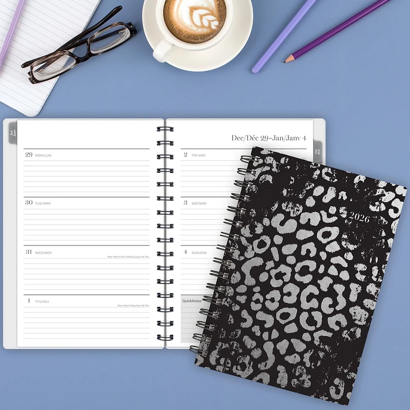 Agenda hebdomadaire Cambridge® Night Cat 2026