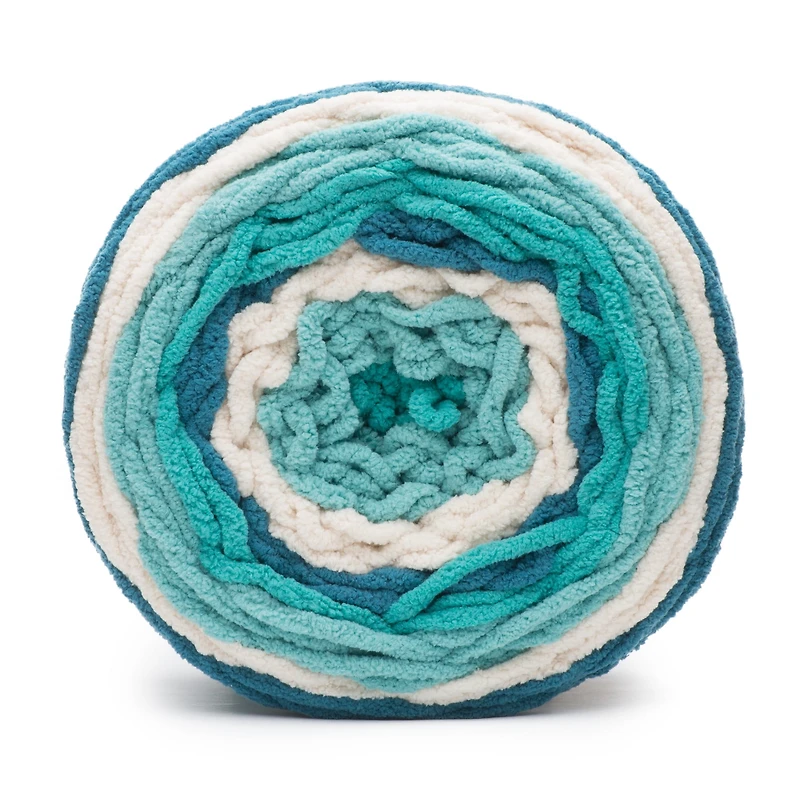 Bernat® Fil Cover Stripes™, Polyester #6 Super Volumineux, 10,5oz/300g, 220 Yards