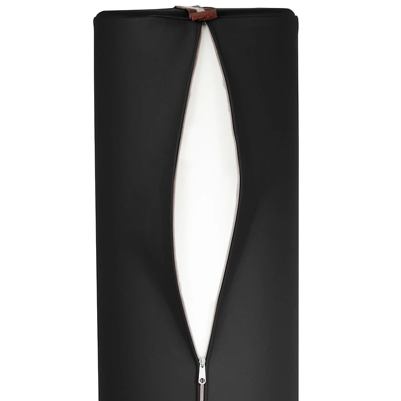 Master Masage 23 cm x 66 cm Full Rembourrage de coussin Traversin rond Noir
