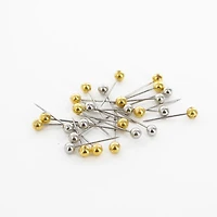 Unique Creativ Gold And Silver Pearl Head Pins, 100 pieces