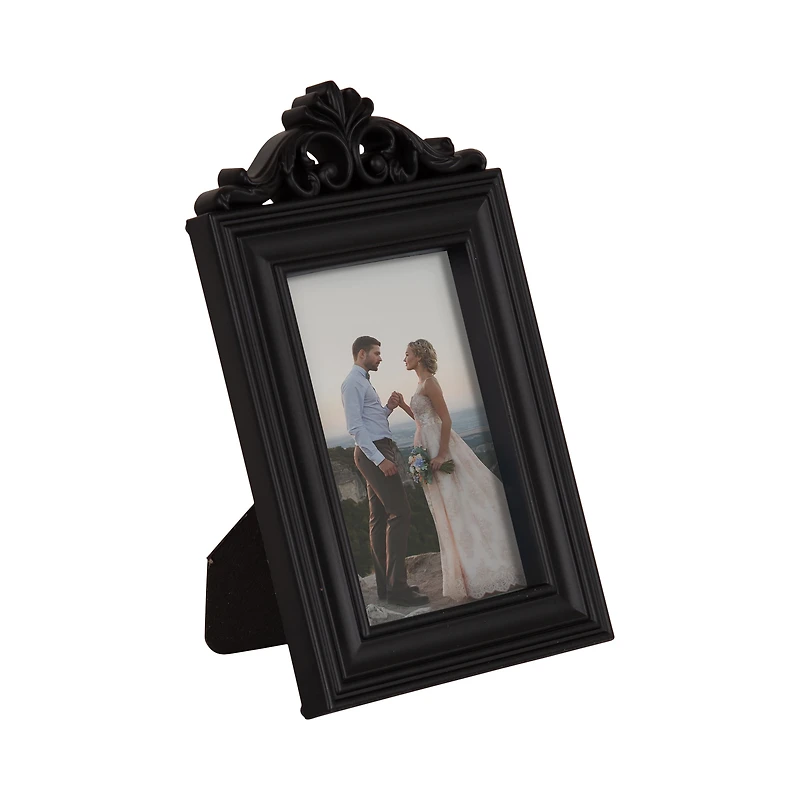 Cadre à photos décoratif noir de 10,2 cm x 15,2 cm pour table
