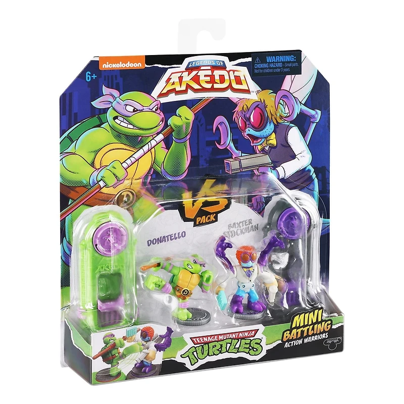 Akedo Tmnt S1 Versus Pk Donatello Vs Baxter Stockman