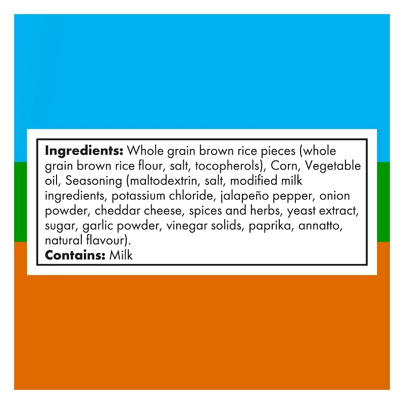 Quaker Crispy Minis Brown Rice Chips Cheddar Jalapeno, 90 g.