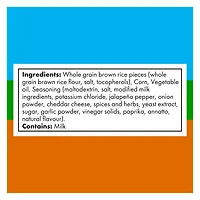 Quaker Crispy Minis Brown Rice Chips Cheddar Jalapeno, 90 g.