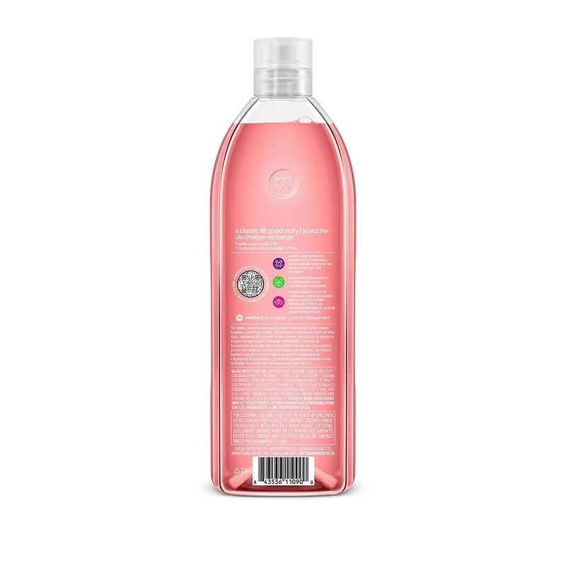 Method Foaming Hand Wash Refill Pink Grapefruit