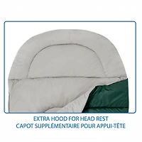 Ozark Trail 0C Sleeping Bag, 92"(L) x34" (W),Temp Rating +32℉/+0℃, Polyester Fabric, Outer Green, Sleeping Bag