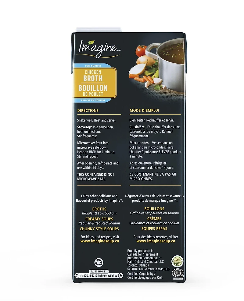 Imagine bouillon de poulet - faible en sodium
