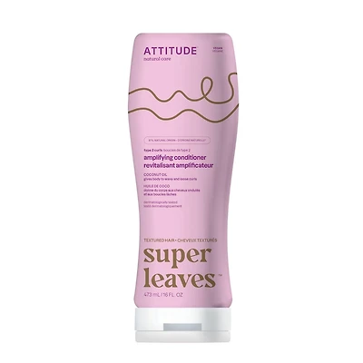 ATTITUDE super leaves, Curl Amplifying Conditioner, Coconut Oil, 473 mL