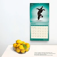 Yoga Dogs OFFICIAL | 2023 12x24 Inch Square Wall Calendar