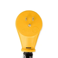 Adaptateur électrique PowerGrip(MC) 15 A (M)/30 A (F) 55163 de 30,4 cm (12 po) pour VR de Camco, en forme d'os à chien 15 Ampères M/30 Ampères F