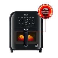 T-fal Infrared Air Fryer, Infra-Heat™ Technology, 7-in-1, 6L/6.3QT, No-Preheating, Faster, Juicier, Crispier, Graphite