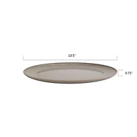 Assiette ronde en polypropylène en pierre lavée Mainstays 1 pièce