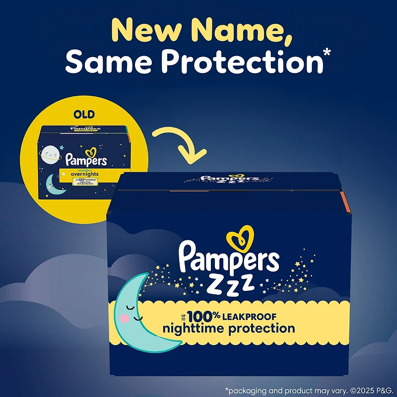 Couches Pampers Swaddlers Overnight, format Super S3 à S7 Tailles 3-7, 66-36 couches