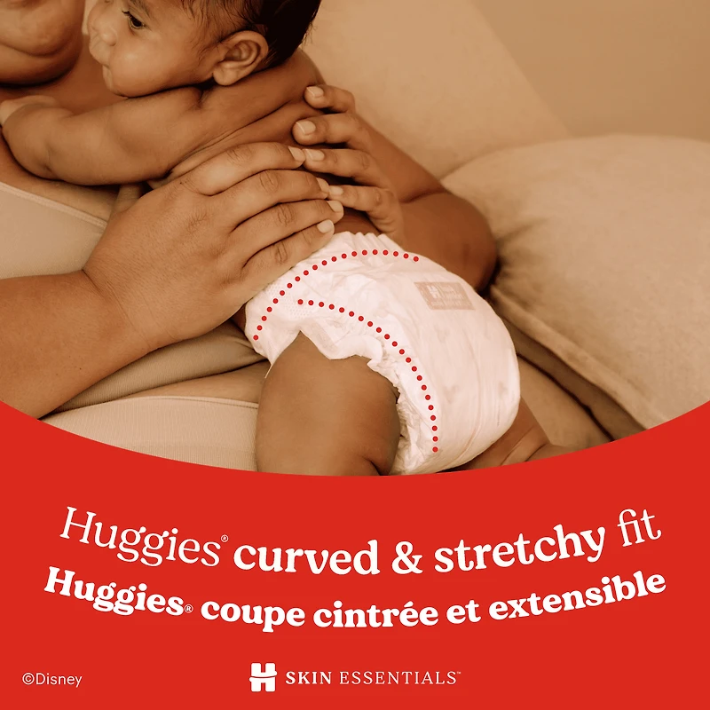 Huggies Skin Essentials Baby Diapers, Size 3 (16-28 lbs), 168 Count