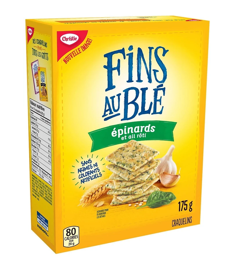 Wheat Thins Spinach and Roasted Garlic Crackers, 175 g