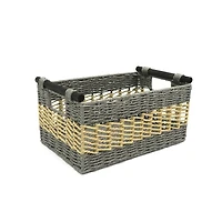 hometrends Panier en papier roulé 2 tons