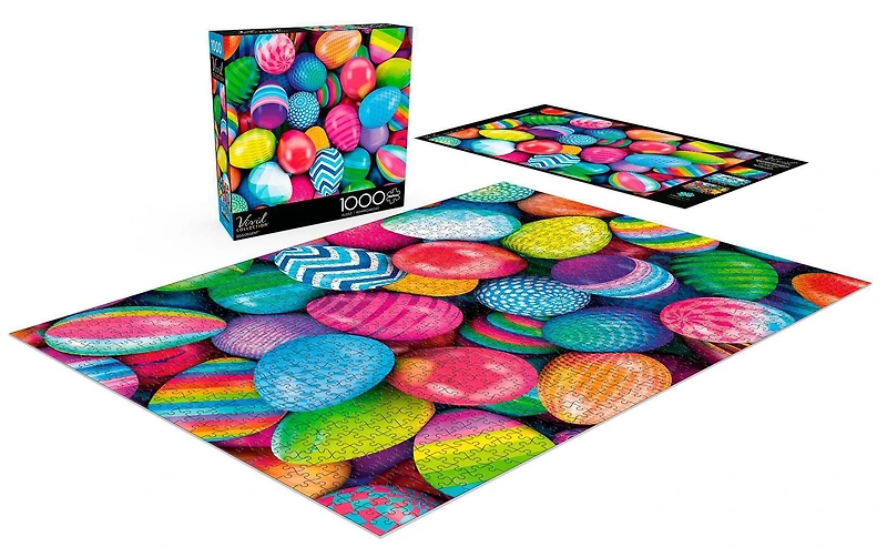 Buffalo Games - Vivid Collection - Eggcellent - 1000 Piece Jigsaw Puzzle