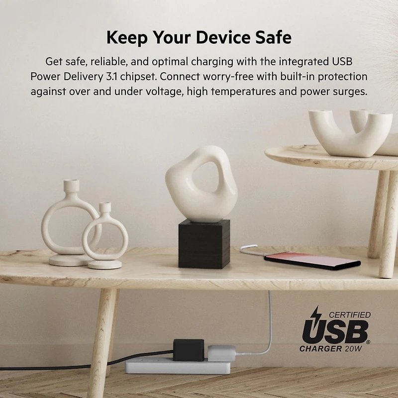 Belkin usb c charger 20w with lightning cable