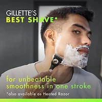 Rasoir GilletteLabs pour hommes avec barre exfoliante, édition noire et dorée, 1manche, 3cartouches de rechange, comprend un étui de voyage pour un rangement pratique lors de vos déplacements 1CT