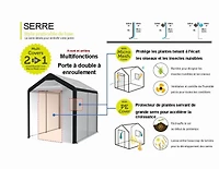 Serre de luxe de style walk-in VegTrug