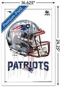 NFL New England Patriots - Drip Helmet 20 Wall Poster