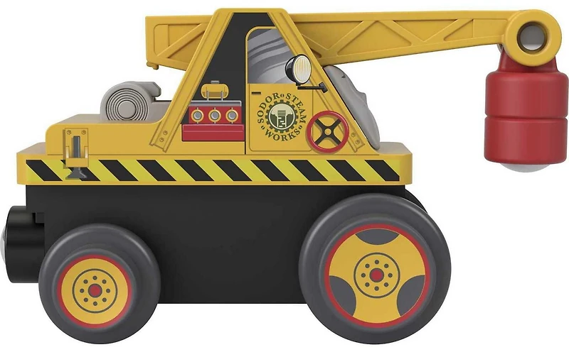 Kevin la grue Thomas et ses amis Piste en bois, véhicule jouet à pousser fabriqué à partir de bois provenant de sources durables